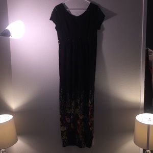 Black maxi dress